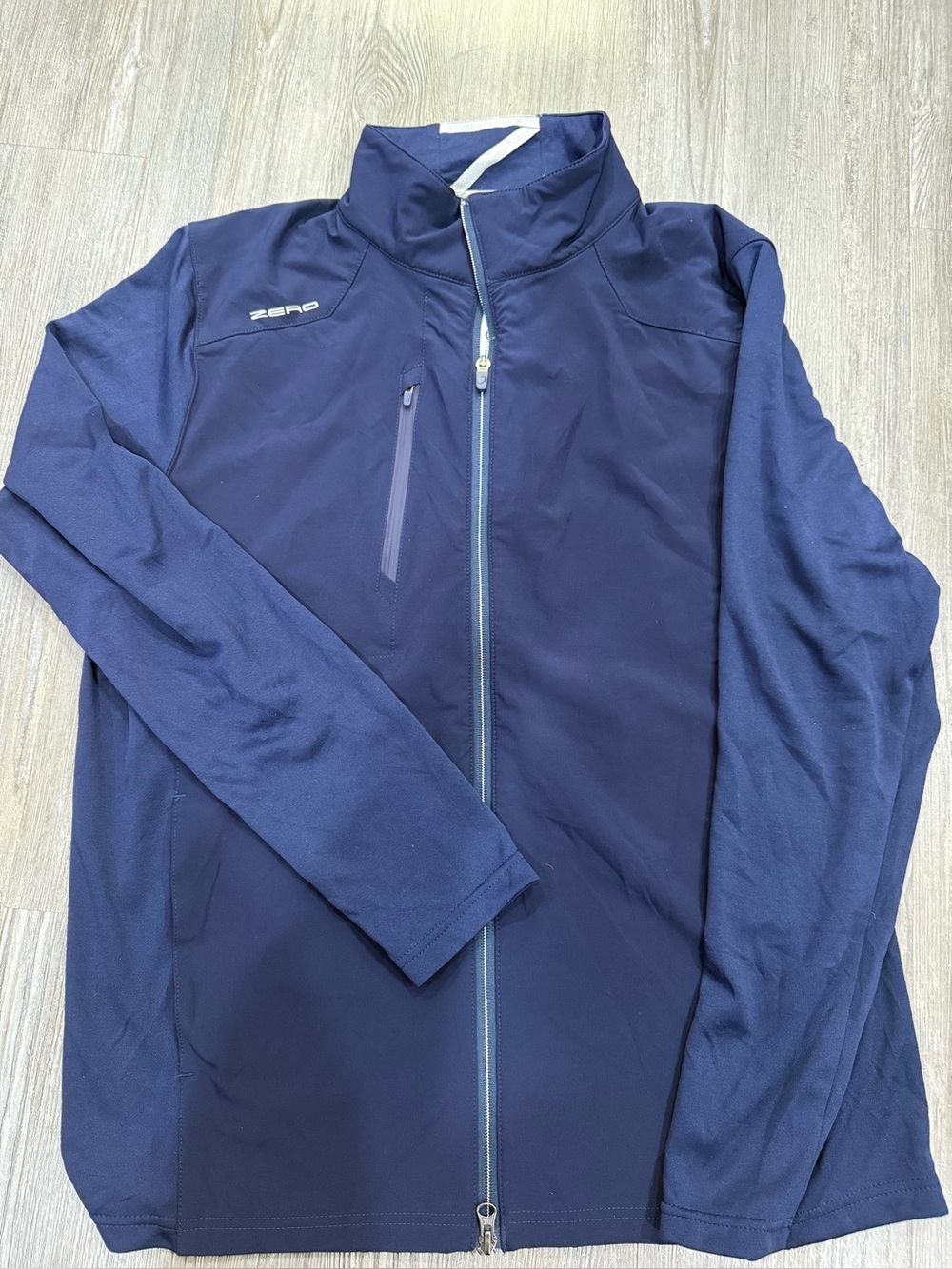 ZERO Restriction Men's Navy Lightweight Zip-Front Shirt Jacket